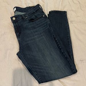 Denizen from Levi’s mid-rise skinny jeans in dark wash